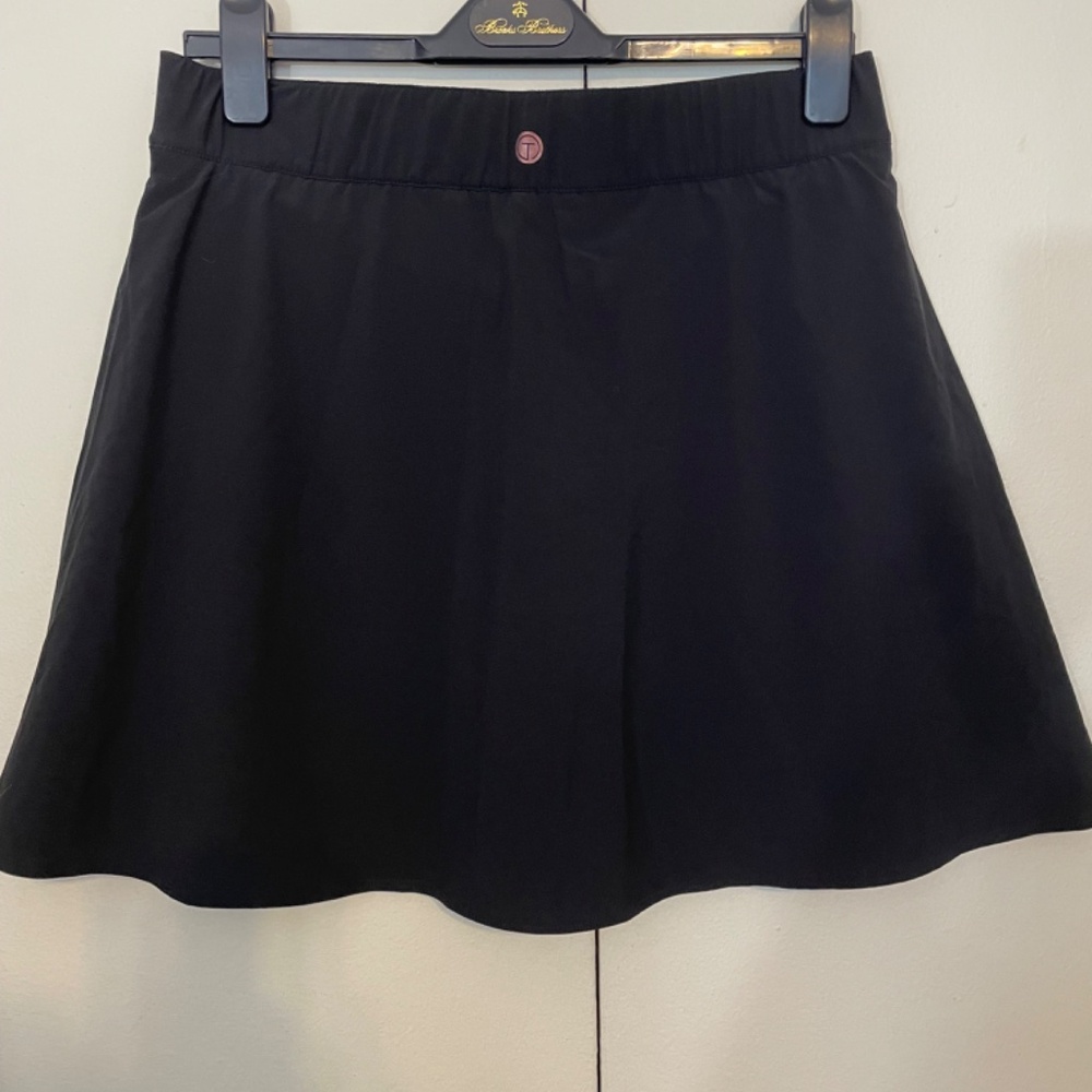 Talbots - T by Talbots Black Swim Skort, Medium